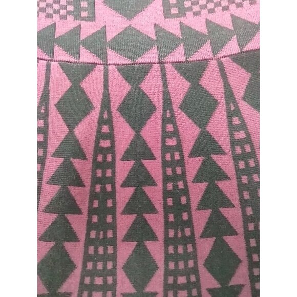 Nina Leonard Wine and Black Fit and Flare Sweater Knit Dress Size Medium NWT - Picture 14 of 15